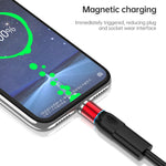 4-in-1 3A 8ピン＆USB-C / Type-C＆マイクロUSB亜鉛合金マグネティック充電ヘッド＋USB-C / Type-Cマグネティック充電アダプターセット、USB-C / Type-C