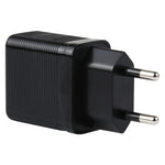 LZ-728 2in1 18W QC 3.0 USBインターフェース トラベルチャージャー + USB to 8ピン データケーブルセット、EUプラグ、ケーブル長：1m、8ピンケーブル付き