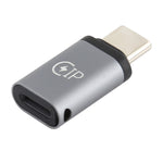USB-C / Type-C オス to 8ピン メス 充電アダプター、データ転送対応、8ピン メス