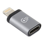 8ピン オス to USB-C / Type-C メス 充電アダプター、データ転送対応、8ピン オス