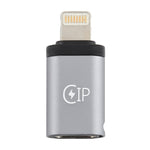 8ピン オス to USB-C / Type-C メス 充電アダプター、データ転送対応、8ピン オス