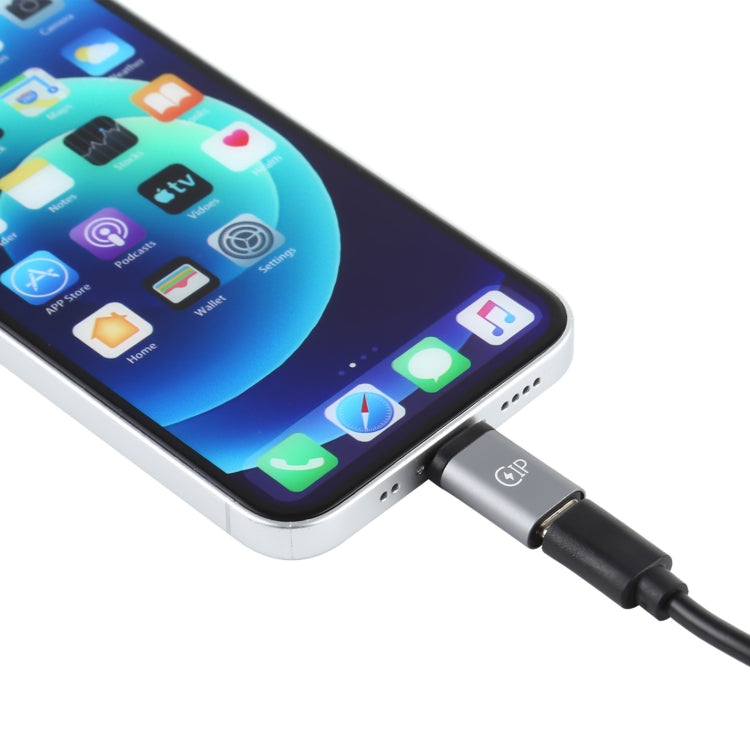 8ピン オス to USB-C / Type-C メス 充電アダプター、データ転送対応、8ピン オス
