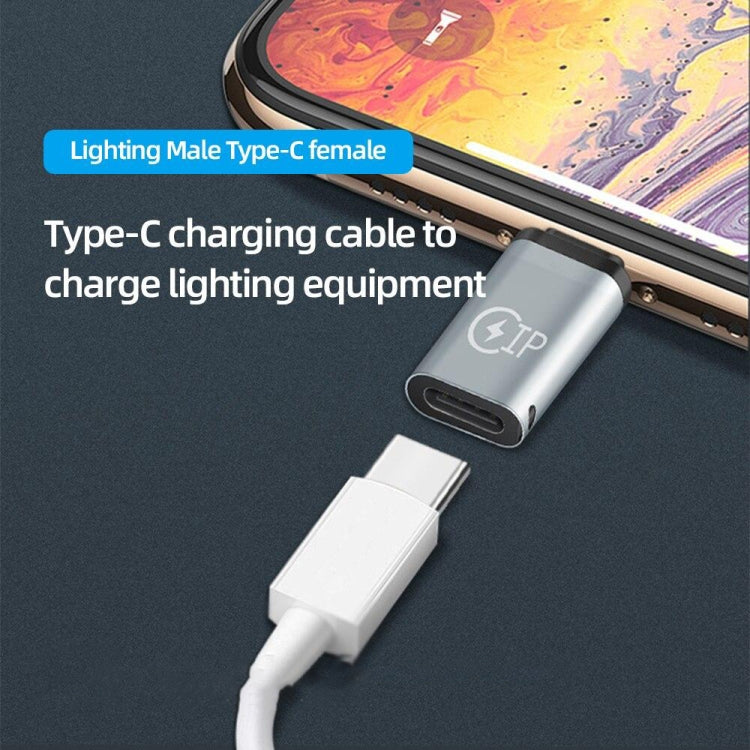 8ピン オス to USB-C / Type-C メス 充電アダプター、データ転送対応、8ピン オス