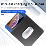 OJD-36 QI規格 10W ライティングワイヤレス充電器 ゴム製マウスパッド、サイズ：26.2 x 19.8 x 0.65cm
