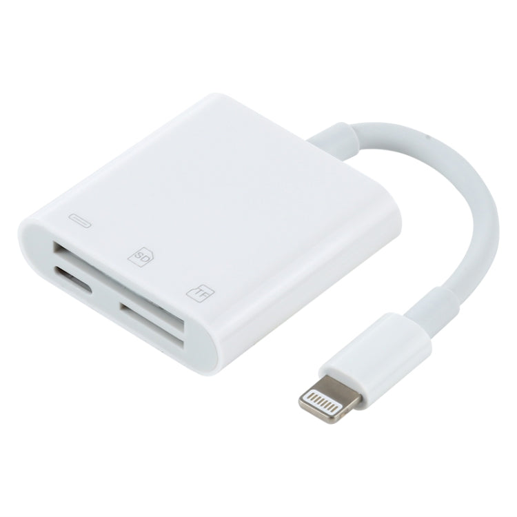 NK-101Y Pro 8ピン to 8ピン + SD + TFポート 3-in-1 カメラリーダーアダプター