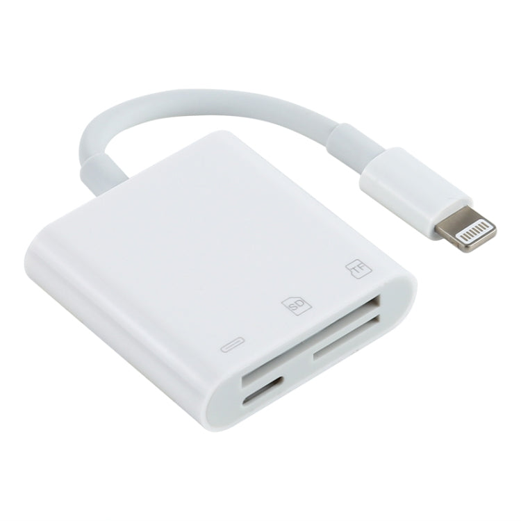 NK-101Y Pro 8ピン to 8ピン + SD + TFポート 3-in-1 カメラリーダーアダプター