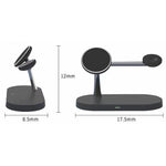 T268 5イン1 15W 多機能マグネティックワイヤレス充電器 iPhone 12シリーズ＆Apple Watch＆AirPods 1 / 2 / Pro対応、LEDライト付き