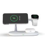 T268 5イン1 15W 多機能マグネティックワイヤレス充電器 iPhone 12シリーズ＆Apple Watch＆AirPods 1 / 2 / Pro対応、LEDライト付き