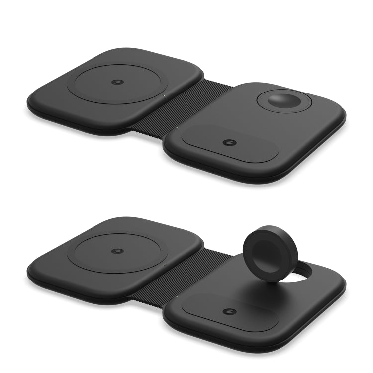 F20 3イン1 15W 多機能マグネティック折りたたみワイヤレス充電器 iPhoneシリーズ＆Apple Watch＆AirPods対応、F20