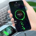 K061 1.2m 5A 3イン1 USBから8ピン＋USB-C／Type-C＋Micro USBラウンド高速充電データケーブル