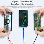 K061 1.2m 5A 3イン1 USBから8ピン＋USB-C／Type-C＋Micro USBラウンド高速充電データケーブル