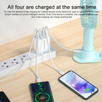 WK WP-U125 Youpinシリーズ 18W QC3.0 4 USBポート急速トラベル充電器、CNプラグ / USプラグ、CNプラグ / USプラグ