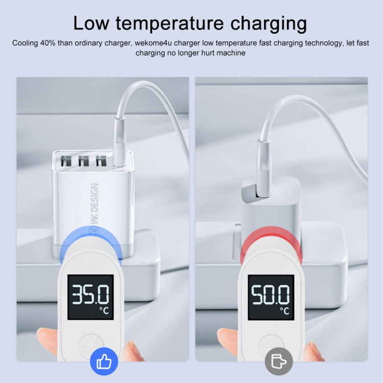 WK WP-U125 Youpinシリーズ 18W QC3.0 4 USBポート急速トラベル充電器、CNプラグ / USプラグ、CNプラグ / USプラグ