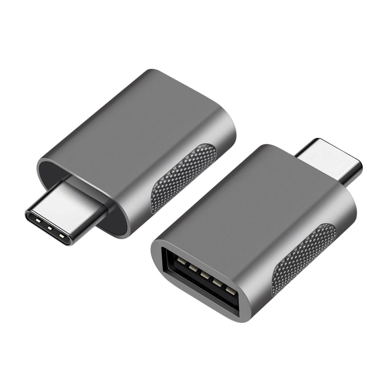 2 PCS SBT-158 USB-C / Type-C Male to USB 3.0 Female Zinc Alloy Adapter, SBT-158 Black, SBT-158 Gold, SBT-158 Rose Gold, SBT-158 Silver