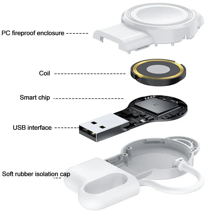 adj-983 ポータブル磁気ワイヤレス充電器 Apple Watch用、adj-983