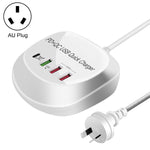 WLX-T3P 4イン1 PD＋QC多機能スマート高速充電USB充電器、WLX-T3P AUプラグ、WLX-T3P EUプラグ、WLX-T3P UKプラグ、WLX-T3P USプラグ