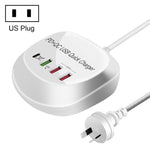 WLX-T3P 4イン1 PD＋QC多機能スマート高速充電USB充電器、WLX-T3P AUプラグ、WLX-T3P EUプラグ、WLX-T3P UKプラグ、WLX-T3P USプラグ