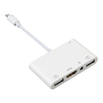 4イン1 8ピンからデュアルUSB＋3.5mm AUX＋HDMI OTGオーディオデジタルAVアダプター