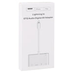 4イン1 8ピンからデュアルUSB＋3.5mm AUX＋HDMI OTGオーディオデジタルAVアダプター