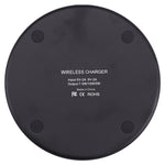 10W QI チェック柄丸型金属ワイヤレス充電器、10W 金属製
