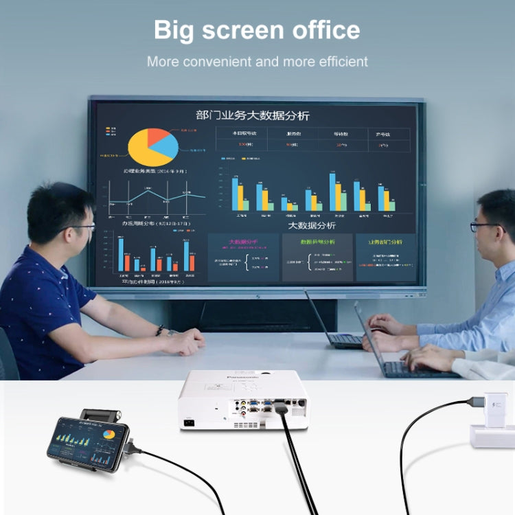 P8J アルミニウム 3-in-1 8ピン＋マイクロUSB＋USB-C / Type-C to HDTVケーブル、ケーブル長：2m、3-in-1 HDMI（アルミニウム）