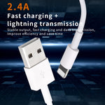 IVON CA19 2.4A USB から 8ピン 急速充電データケーブル iPhone、iPad用、長さ：1m