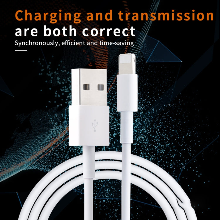 IVON CA19 2.4A USB から 8ピン 急速充電データケーブル iPhone、iPad用、長さ：1m