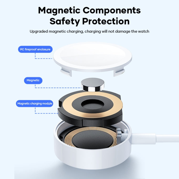 3in1 USB-C / Type-C から 8ピン + USB-C / Type-C + マグネット式ワイヤレスウォッチ充電データケーブル、ケーブル長：1.2m、3in1