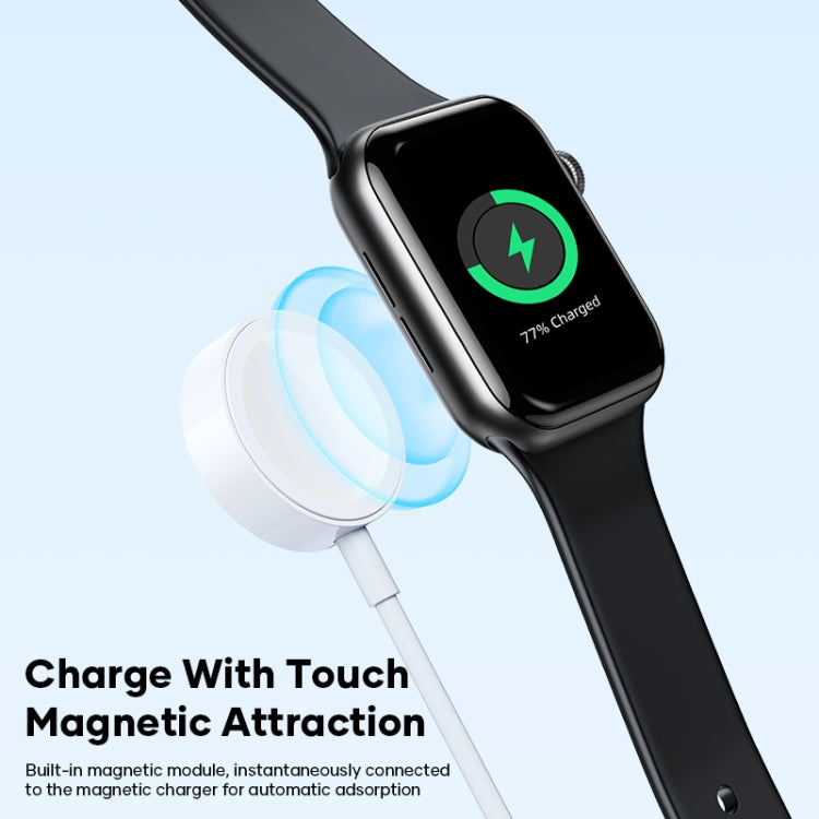 3in1 USB-C / Type-C から 8ピン + USB-C / Type-C + マグネット式ワイヤレスウォッチ充電データケーブル、ケーブル長：1.2m、3in1