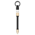 IVON CA90 2.4A USB から 8ピン ポータブルデータケーブル リング付き、長さ：14.5cm、8ピン