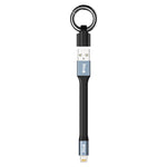 IVON CA90 2.4A USB から 8ピン ポータブルデータケーブル リング付き、長さ：14.5cm、8ピン