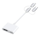 A18 Pro 3-in-1 8ピン + Type-C + Micro USB から HDMI + 8ピンデジタルAVアダプター