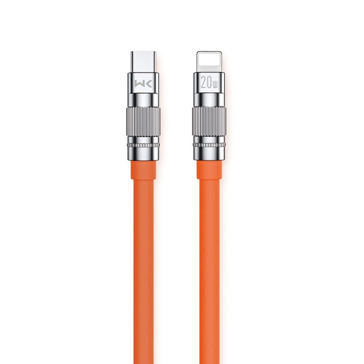 WK WDC-187 Qjieシリーズ 20W USB-C/Type-Cから8ピン急速充電データケーブル、長さ：1m、USB-C/Type-Cから8ピン