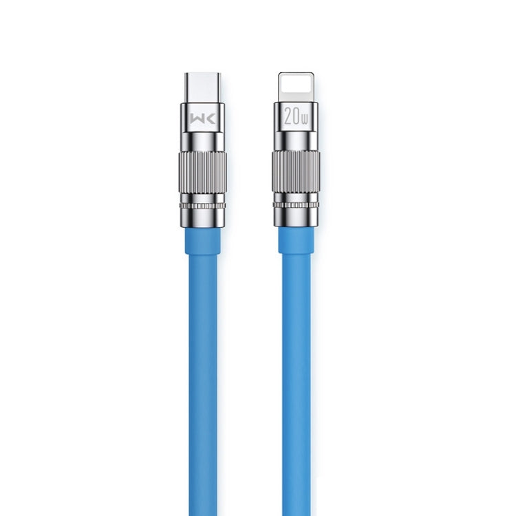 WK WDC-187 Qjieシリーズ 20W USB-C/Type-Cから8ピン急速充電データケーブル、長さ：1m、USB-C/Type-Cから8ピン