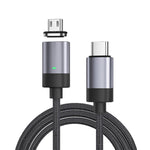 15W USB-C / Type-C から Micro USB 急速充電磁気データケーブル、スタイル：1mケーブル＋磁気ヘッド、Micro USB