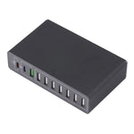 MFT-03Q 10in1 65W QC3.0 USBスマート急速充電器、EUプラグ、EUプラグ