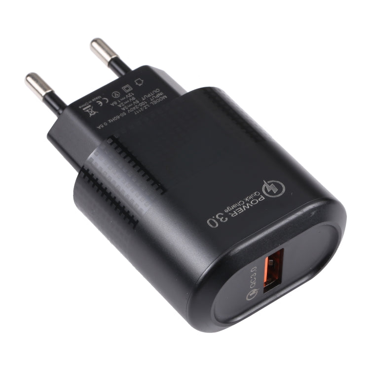 LZ-2117 18W QC3.0 3.1A USB急速充電器、EUプラグ、EUプラグ