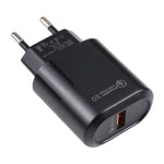 LZ-2117 18W QC3.0 3.1A USB急速充電器、EUプラグ、EUプラグ