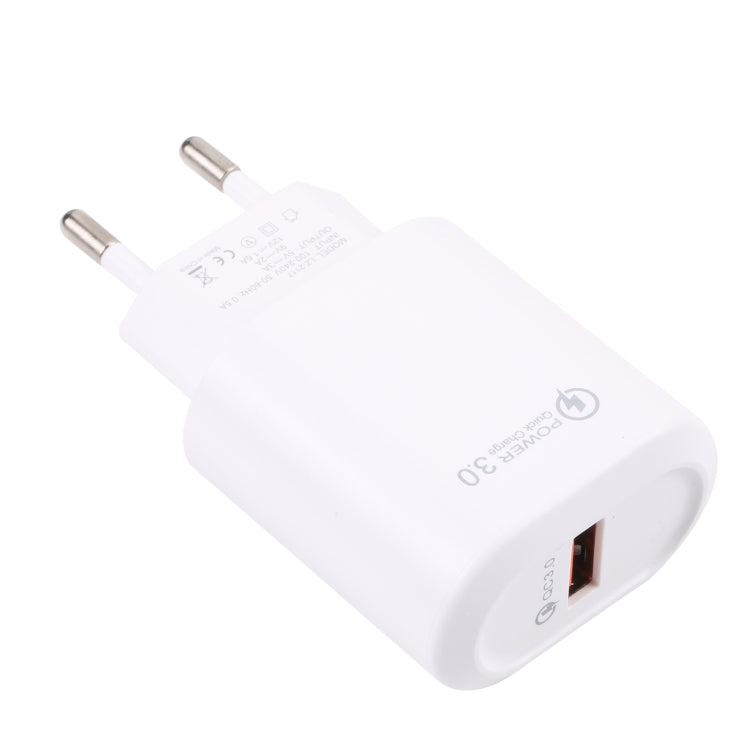 LZ-2117 18W QC3.0 3.1A USB急速充電器、EUプラグ、EUプラグ