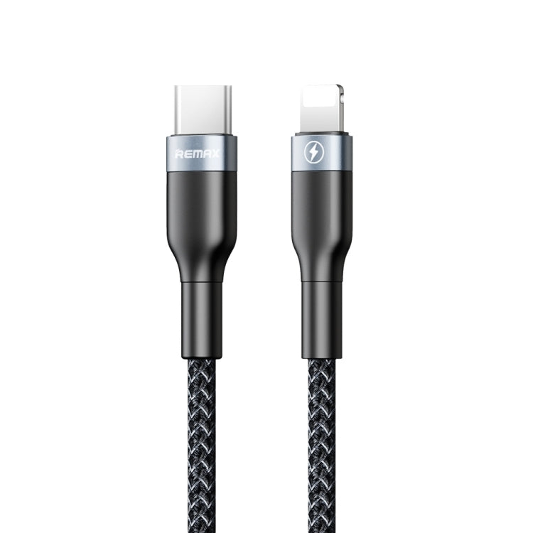REMAX RC-009i 1m 2.22A USB-C / Type-Cから8ピン 20W PD急速充電データケーブル、Type-Cから8ピン 20W