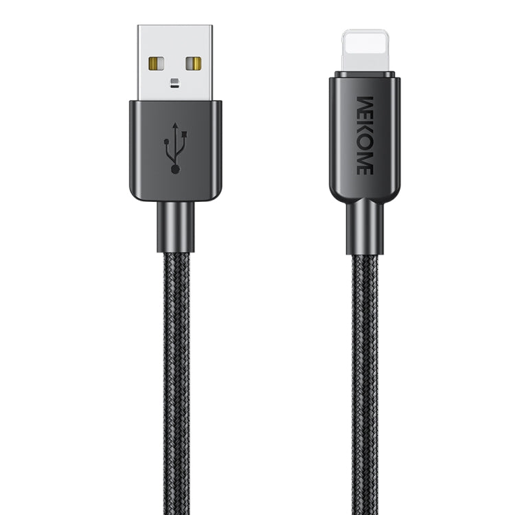 WEKOME WDC-03 潮流エネルギーシリーズ 2.4A USB to 8ピン 編組データケーブル、長さ: 1m、USB to 8ピン