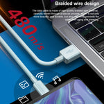 WEKOME WDC-03 潮流エネルギーシリーズ 2.4A USB to 8ピン 編組データケーブル、長さ: 1m、USB to 8ピン