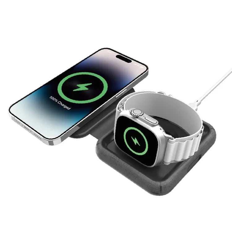 MOMAX UD30 Q.Mag Go 2-in-1 折りたたみ式 Magsafe 磁気ワイヤレス充電器