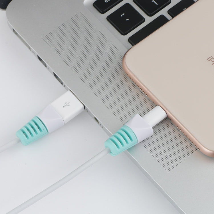 2個入り 断線防止USB充電ケーブルワインダー 保護ケース スリーブ