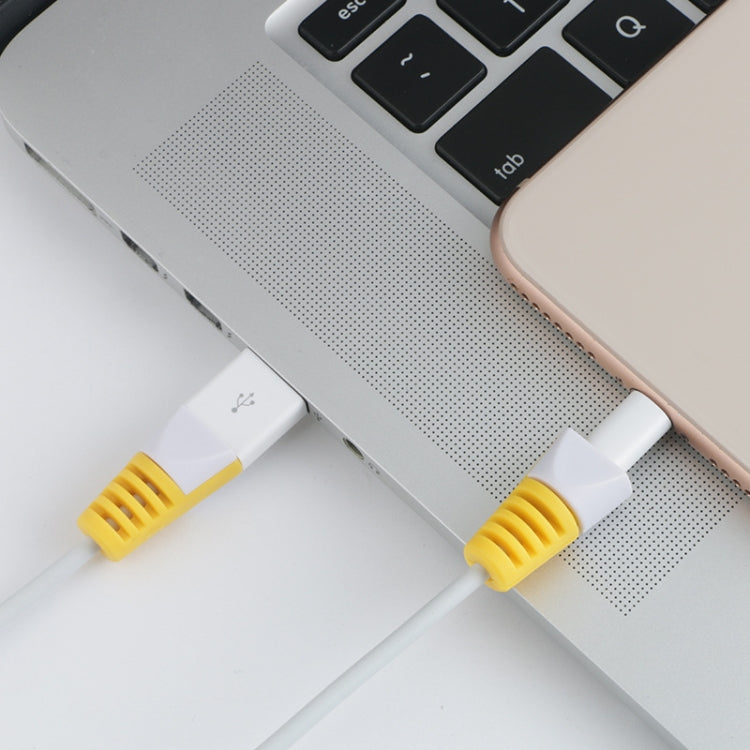 2個入り 断線防止USB充電ケーブルワインダー 保護ケース スリーブ