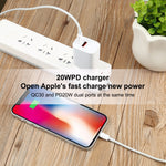 100W USB-C / Type-C から 8ピン高速充電データケーブル、長さ：2m、2m Type-C から 8ピン