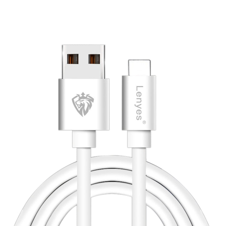 Lenyes LC701 1.5m 2.4A出力 USB から 8ピン PVC データ同期高速充電ケーブル、1.5m 8ピン