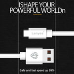 Lenyes LC701 1.5m 2.4A出力 USB から 8ピン PVC データ同期高速充電ケーブル、1.5m 8ピン
