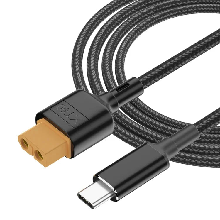USB-C / Type-C から XT60 データケーブル、長さ：100cm、100cm