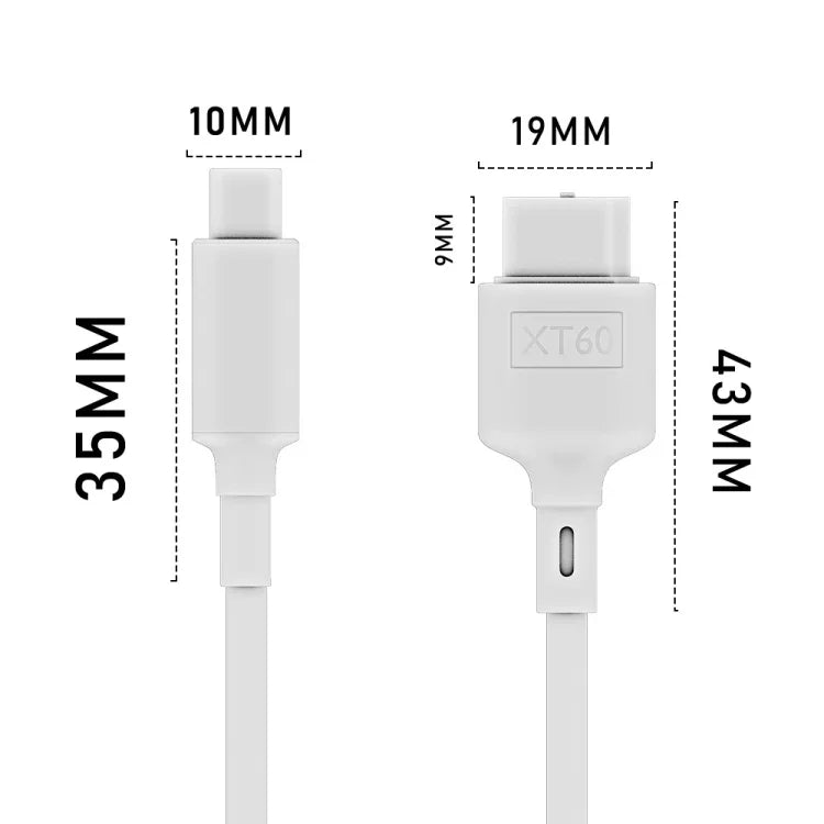 USB-C / Type-C から XT60 データケーブル、長さ：100cm、100cm